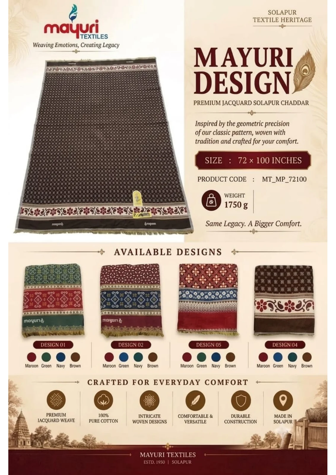 Chaddar Catalog | Mayuri Textiles